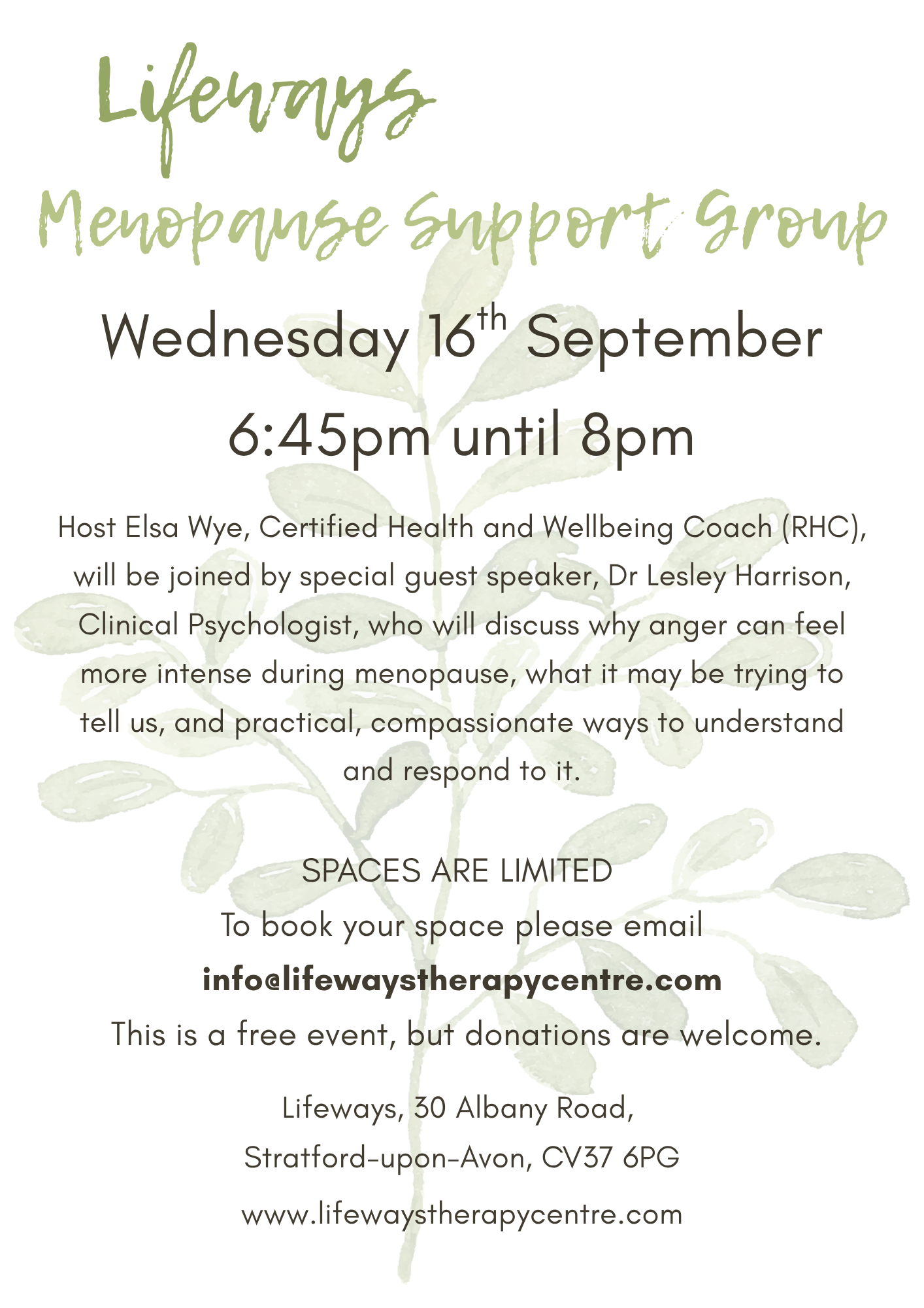 Menopause Support Group